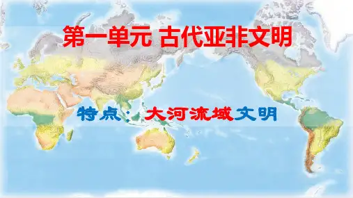 人教版九年级历史上册第一单元复习古代亚非文明【课件】(共43张PPT)