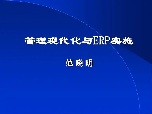 企业信息化ERP的实施(ppt 101页)