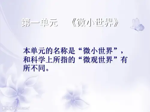 六年级下册科学第一单元复习课件教科版