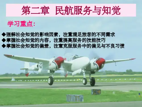 【大学课件】民航服务与知觉