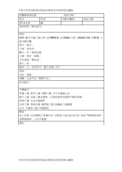 资深中医医师病案记录-中药方 (321)