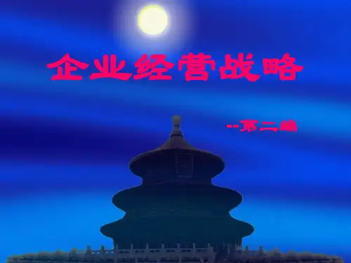 企业经营战略  第二讲