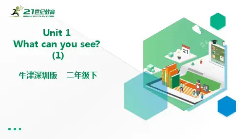 牛津深圳版二年级下册Unit 1 What can you see 1课件