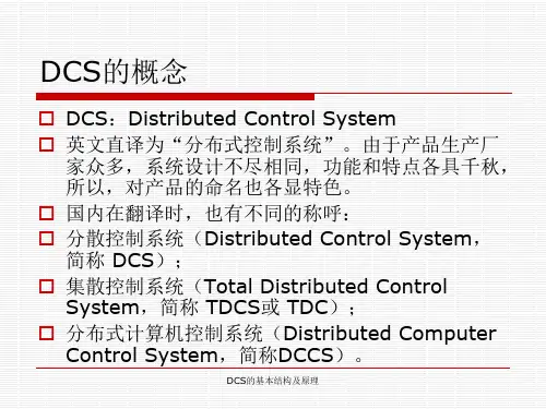 DCS的基本结构及原理经典实用
