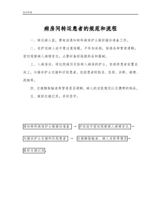 三甲医院-急诊护理工作流程一(26页)