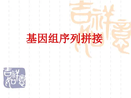 基因组序列拼接