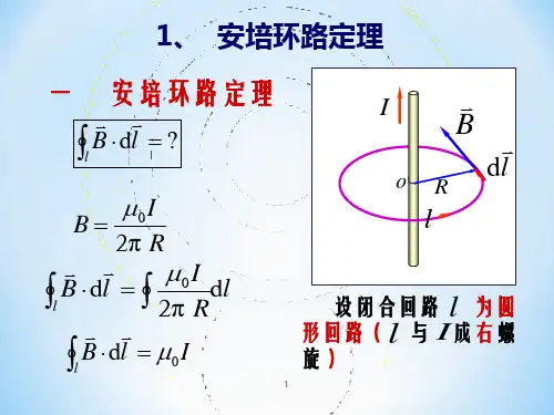 高二物理竞赛安培环路定理 课件