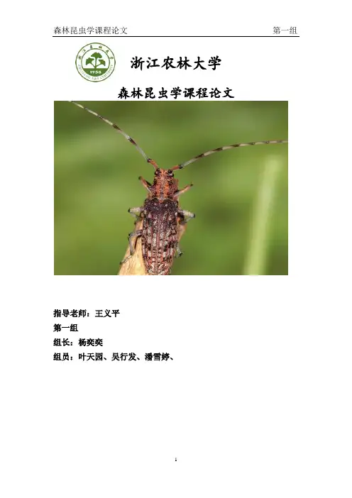 浙江林业有害生物现状