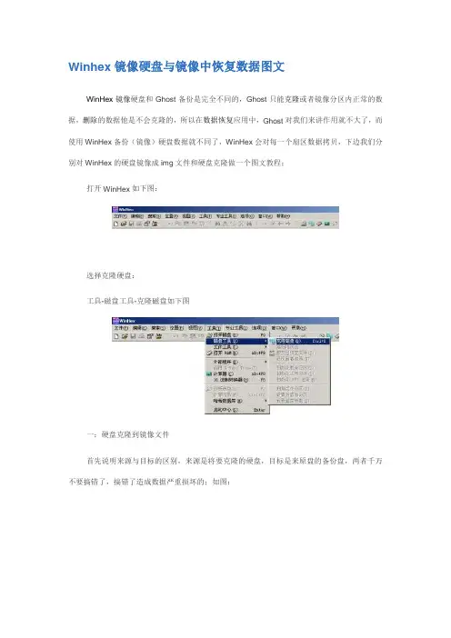 Winhex镜像硬盘与镜像中恢复数据图文