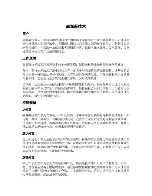 磁混凝技术