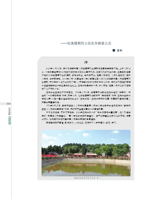 浴火永生——抗美援朝烈士伍先华雄姿之光
