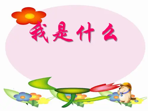 最新人教版小学语文二年级上册《我是什么》精品教学课件