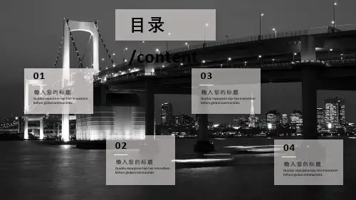 商务风黑白简约项目计划书PPT