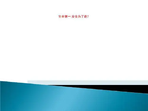 生命第一,安全为了谁？