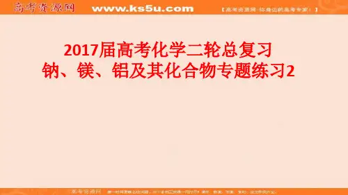 整合化学优选资源高考化学二轮总复习钠镁铝及其化合物专题练习 共38张