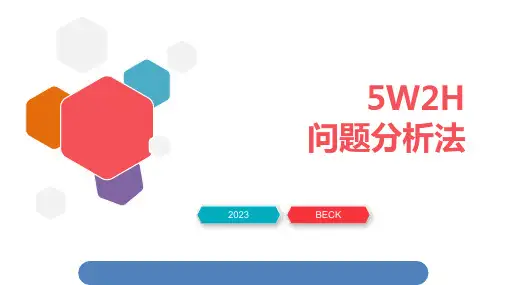 六、5W2H问题分析法培训