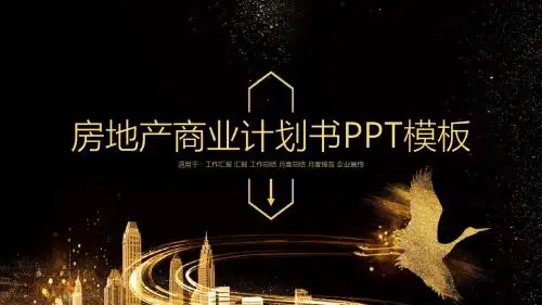 房地产商业计划书PPT模板