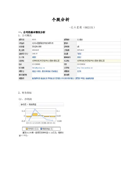 证券投资分析-北斗星通