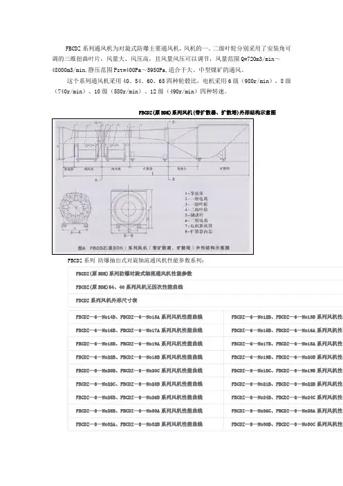 FBCDZ系列通风机为对旋式防爆主要通风机
