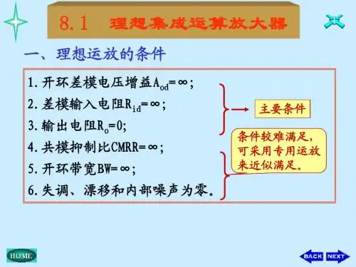 模拟电子技术基础第22讲 运算放大电路的误差分析以及对数反对数运算电路