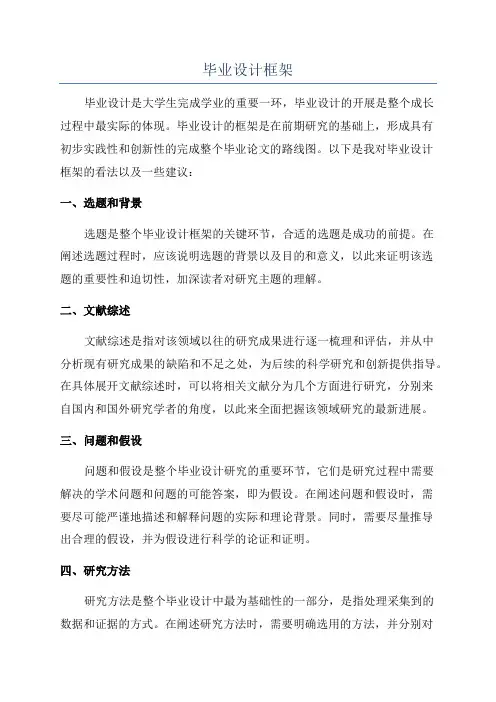 毕业设计框架