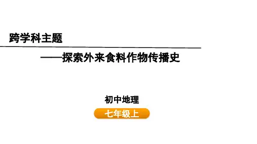 第六章+跨学科主题——探索外来食料作物传播史-2025学年七年级地理上学期人教版(2024)