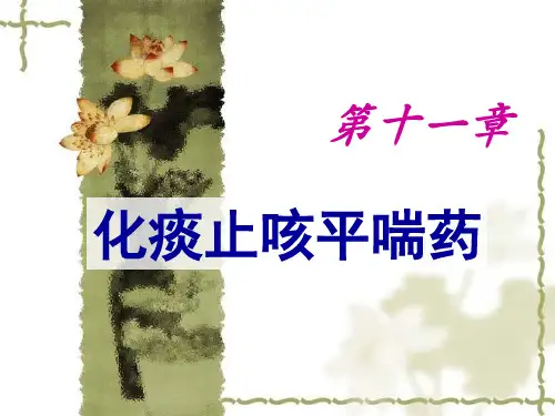 20化痰止咳平喘药