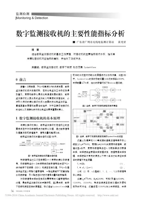 数字监测接收机的主要性能指标分析_黄光星