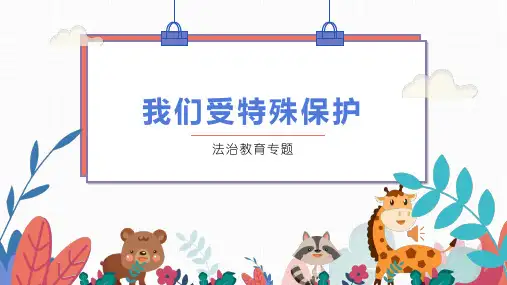 中小学法治教育专题《专门法律来保护》ppt课件
