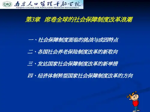 第3章 席卷全球的社会保障制度改革浪潮