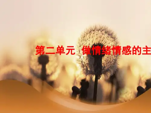 人教版道德与法治七年级下册 4.1 青春的情绪(共23张ppt)