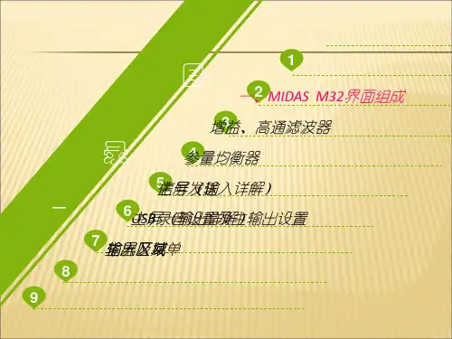 MIDAS--M32-调音台培训教程