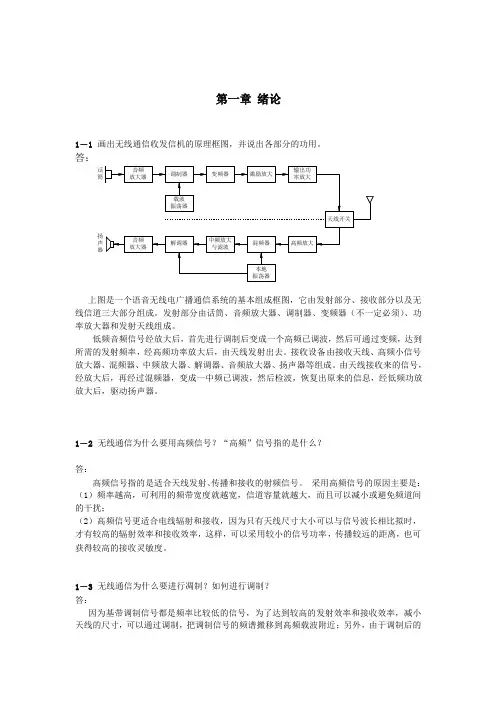 高频电路原理与分析(曾兴雯_第四版)课后习题答案