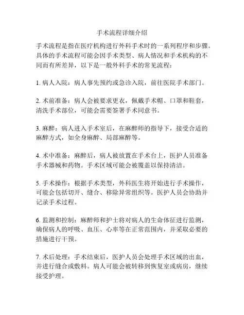 手术流程详细介绍
