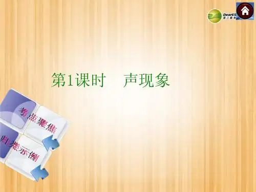 第1课时 声现象课件 苏科版
