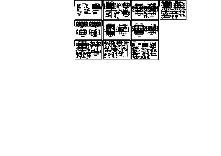 320平米2层框混结构两户并联式高档别墅建筑+结构设计CAD图纸