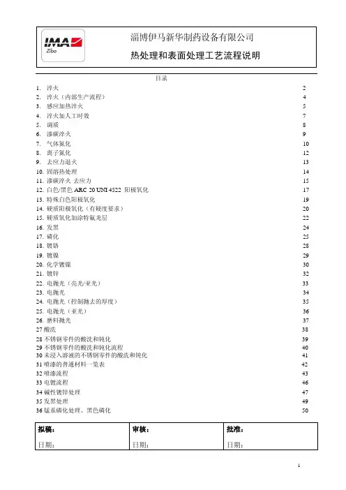 常用热处理与表面处理