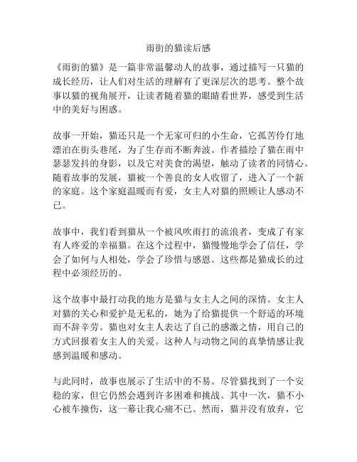 雨街的猫读后感