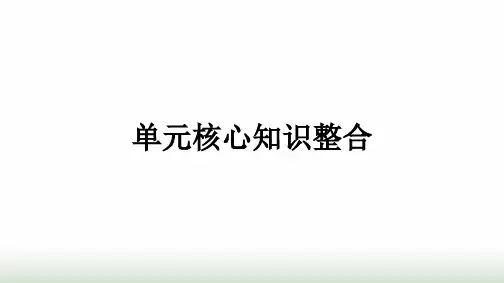 人教版高中思想政治必修2第2单元单元核心知识整合课件
