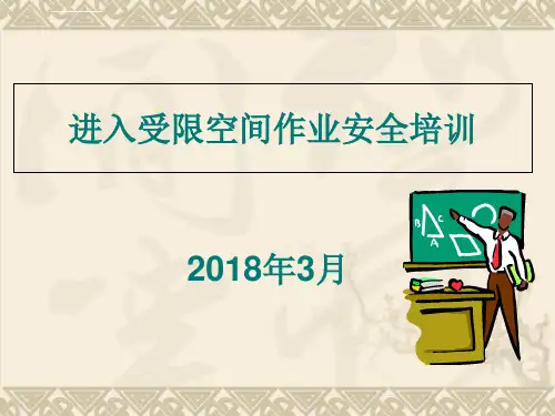 进入受限空间作业安全培训课件ppt