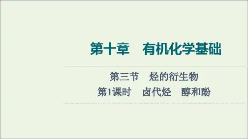 2022年高考一轮复习 第10章 有机化学基础 第3节 第1课时 卤代烃醇和酚
