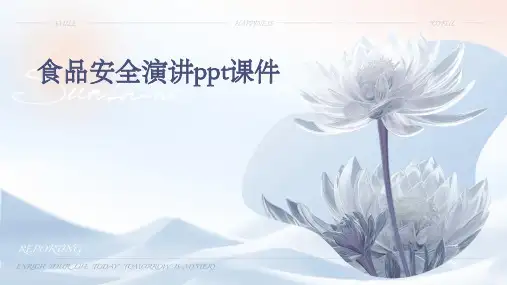 食品安全演讲ppt课件