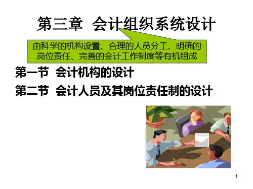 会计组织系统设计