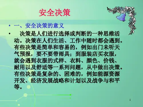 5安全决策