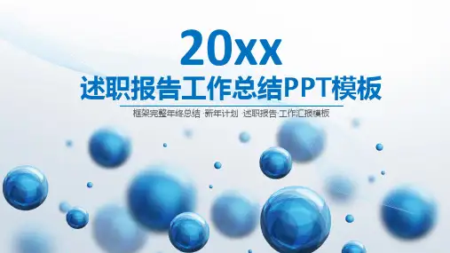 工作总结报告PPT模版2篇