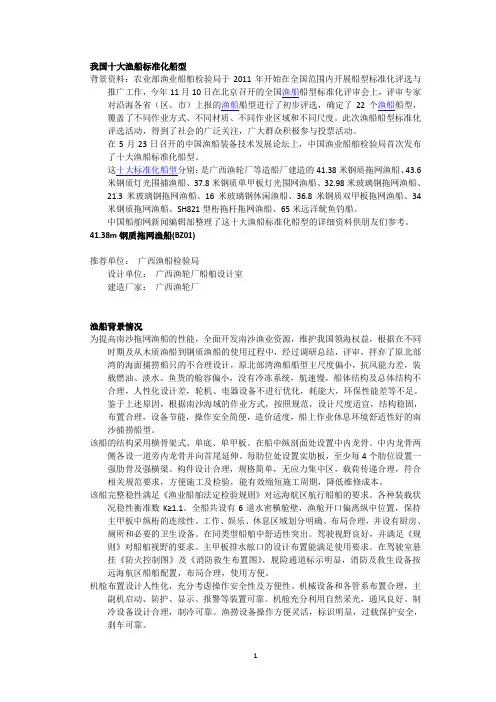 我国十大渔船标准化船型 (1)