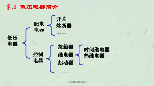 二次回路识图基础培训课件