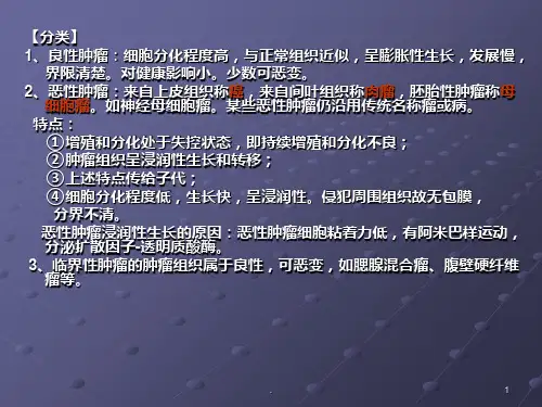 肿瘤课件ppt课件