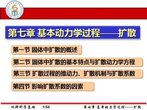 第七章-基本动力学过程——扩散