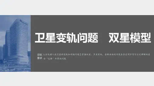 卫星变轨问题 双星模型-高考物理复习